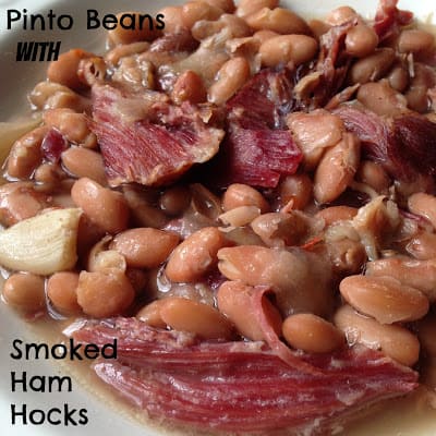 Pinto Beans With Smoked Ham Hocks Turnips 2 Tangerines