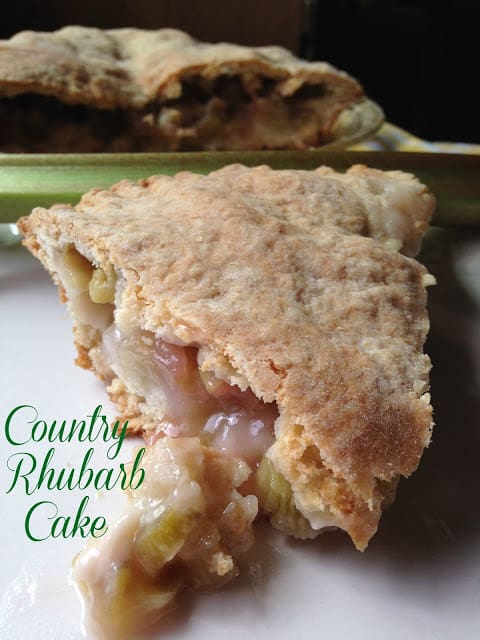 Country Rhubarb Cake country