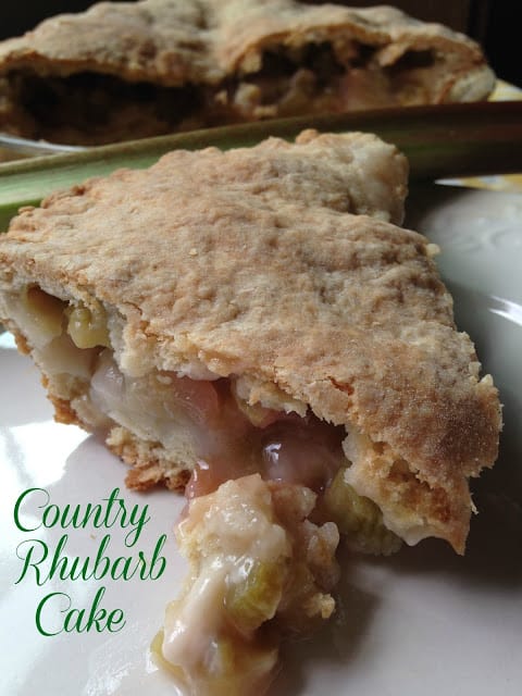Country Rhubarb Cake country