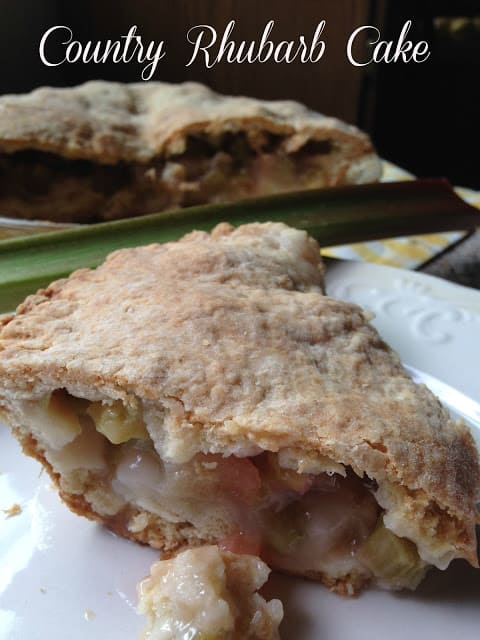 Country Rhubarb Cake country