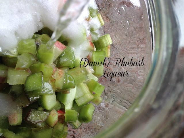 Danish Rhubarb Liqueur danish rhubarb
