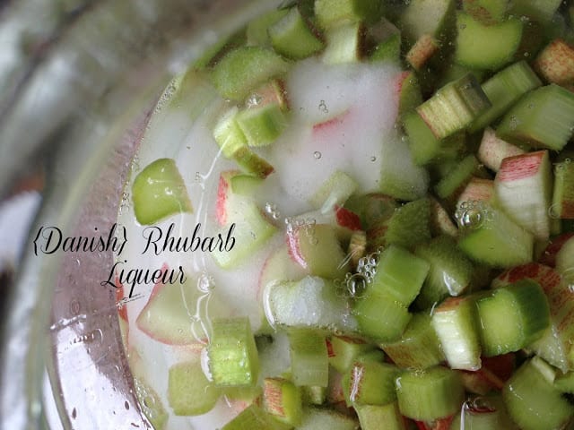 Danish Rhubarb Liqueur danish rhubarb