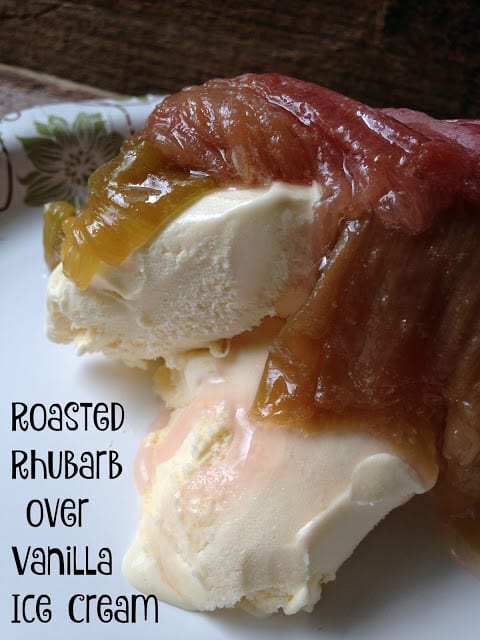 Easy Roasted Rhubarb roasted rhubarb