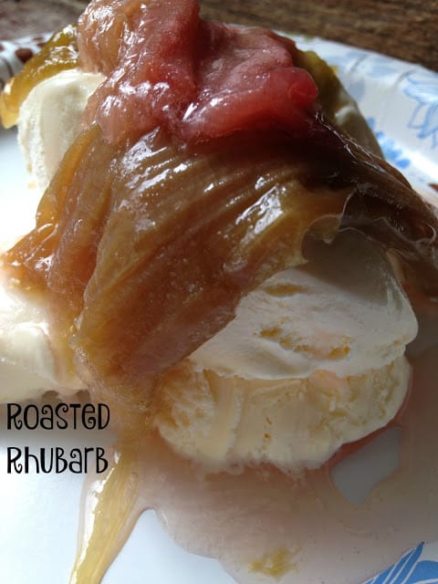 Easy Roasted Rhubarb roasted rhubarb