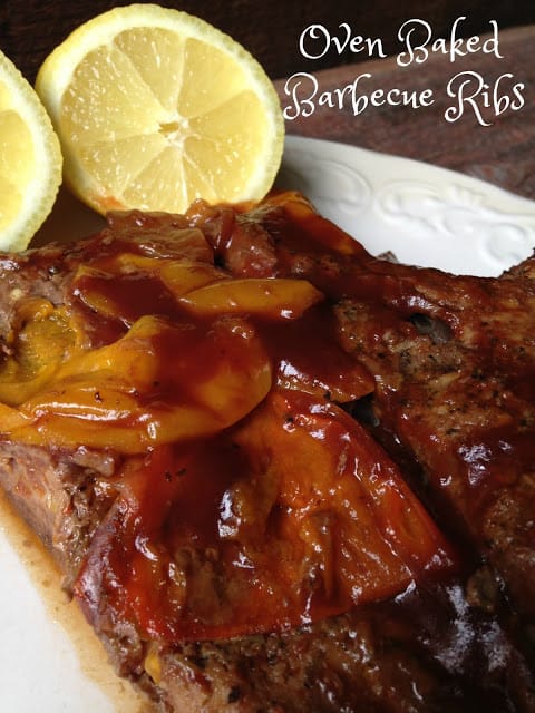 Oven Baked Barbecue Ribs oven baked