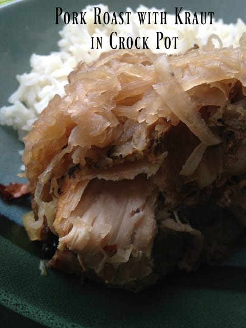 Pork Roast with Kraut in Crock Pot