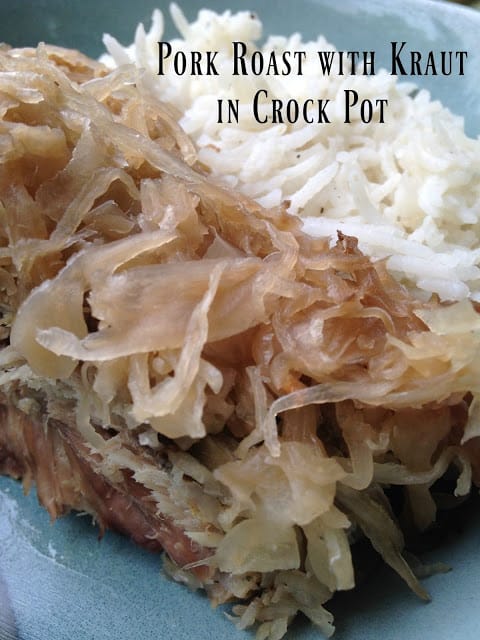 Pork Roast with Kraut in Crock Pot
