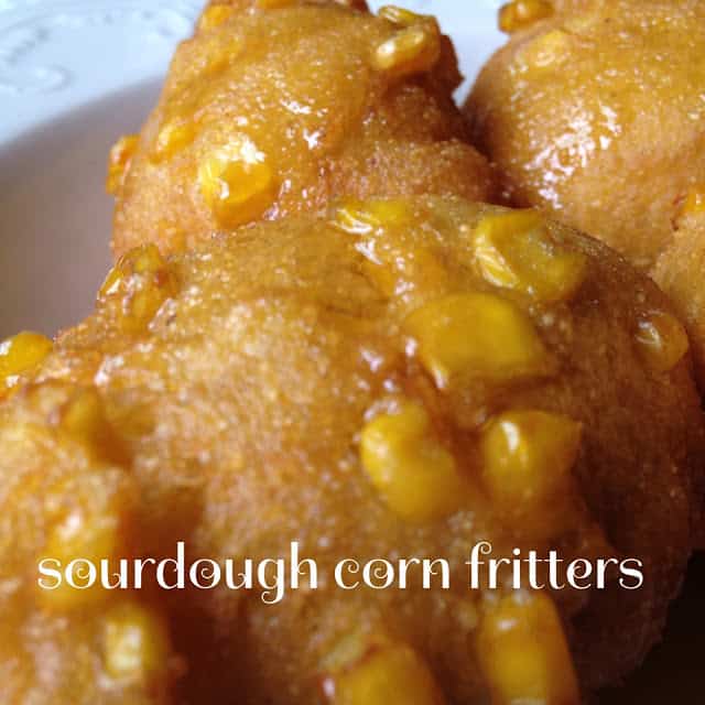 Sourdough Corn Fritters sourdough corn