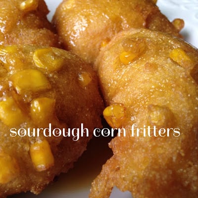Sourdough Corn Fritters sourdough corn