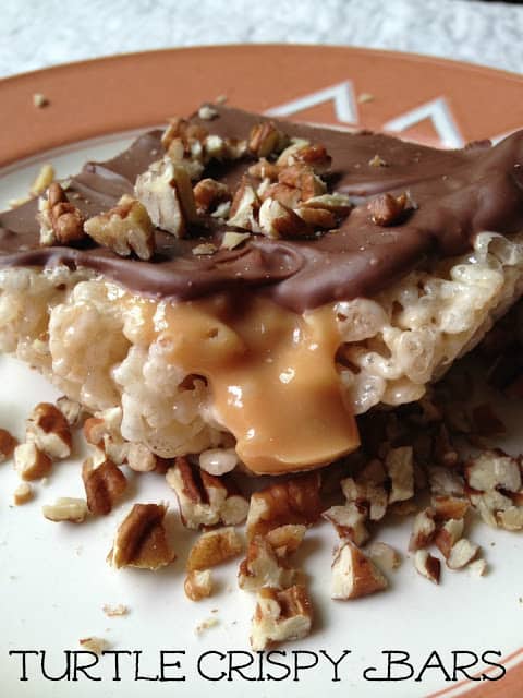Turtle Crispy Bars turtle crispy
