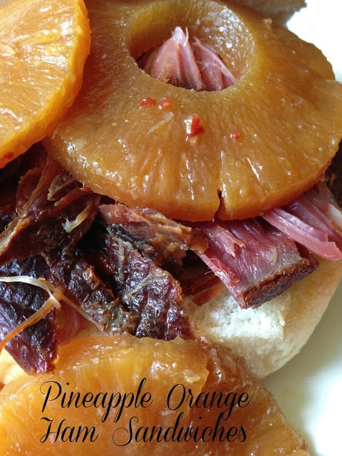 Easy Pineapple Orange Ham Sandwiches easy pineapple orange