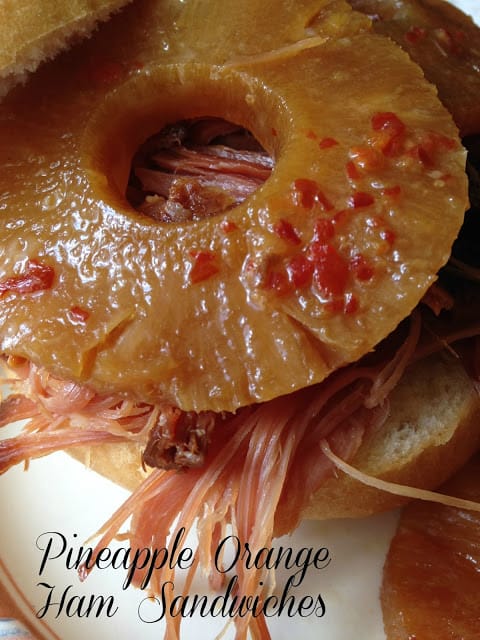 Easy Pineapple Orange Ham Sandwich easy pineapple orange