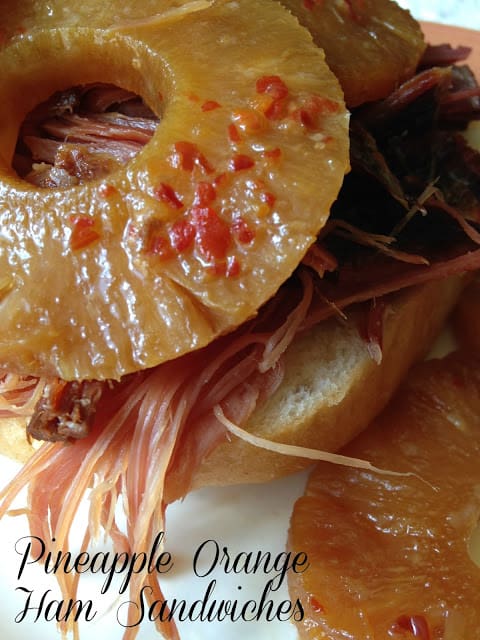 Easy Pineapple Orange Ham Sandwiches easy pineapple orange