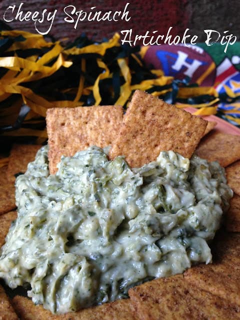 Cheesy Spinach Artichoke Dip cheesy spinach