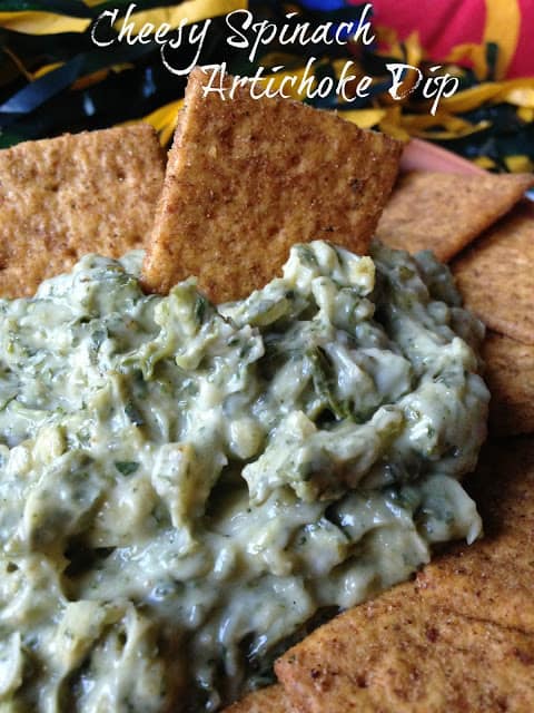 Cheesy Spinach Artichoke Dip cheesy spinach
