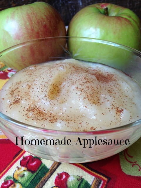 homemade applesauce 