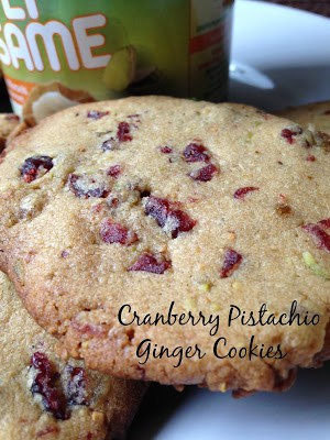 Pistachio Cranberry Ginger Cookies pistachio cranberry