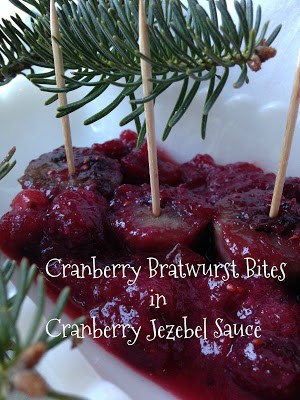 Cranberry Bratwurst in Jezebel Sauce cranberry bratwurst