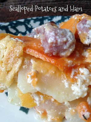 Christmas Scalloped Potatoes and Ham christmas scalloped
