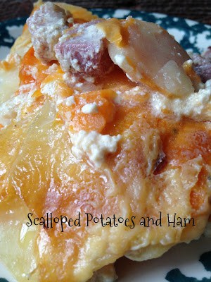 Christmas Scalloped Potatoes and Ham christmas scalloped