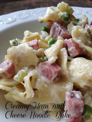 Creamy Ham and Swiss Noodle Bake creamy ham