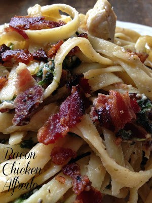 Bacon Chicken Alfredo bacon chicken alfredo