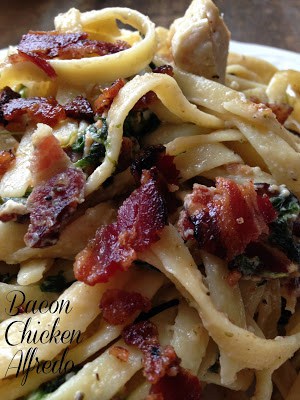 bacon chicken alfredo 