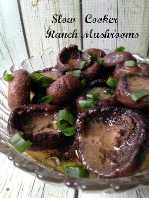 Slow Cooker Ranch Mushrooms slow cooker ranch