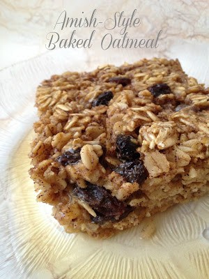 Amish Style Baked Oatmeal amish-style