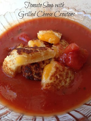 tomato soup with grilled