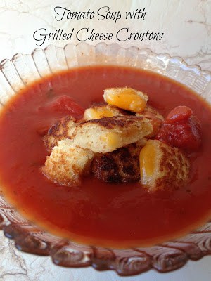 tomato soup with grilled