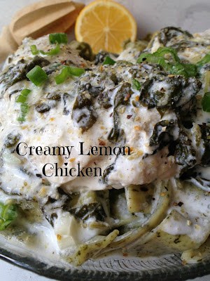 Creamy Lemon Spinach Chicken creamy lemon