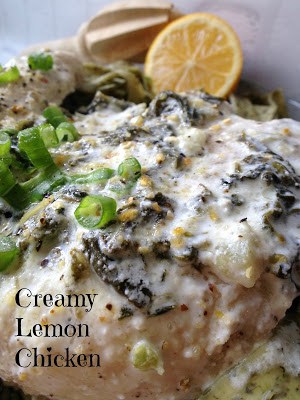 Creamy Lemon Spinach Chicken creamy lemon