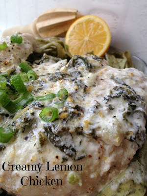Creamy Lemon Spinach Chicken
