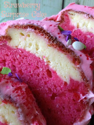 Strawberry Surprise Cake