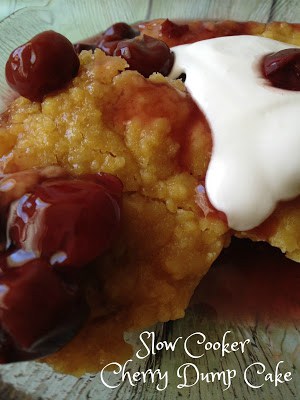 Slow Cooker Cherry Dump Cake slow cooker cherry