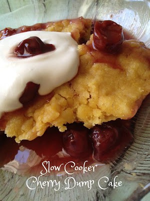 Slow Cooker Cherry Dump Cake slow cooker cherry