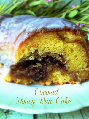 Coconut Honey Bun Cake coconut honey