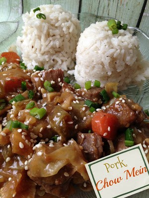 Pork Chow Mein pork chow