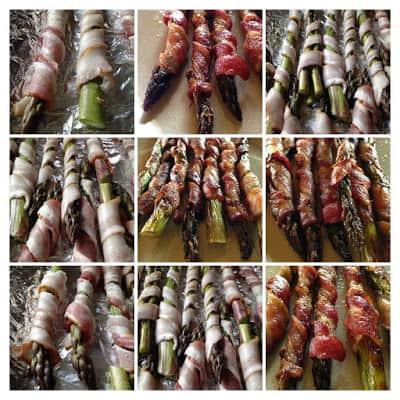 Fresh Asparagus Wrapped in Bacon
