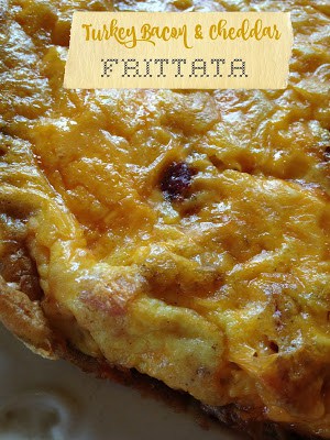 Turkey Bacon Cheddar Frittata turkey