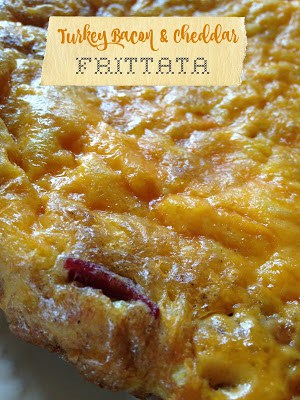 Turkey Bacon Cheddar Frittata turkey