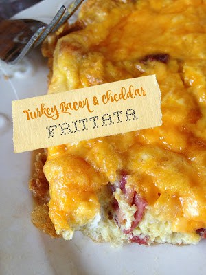 Turkey Bacon Cheddar Frittata turkey