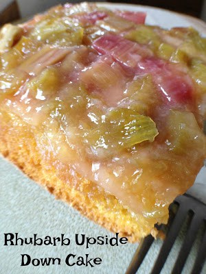 rhubarb upside down cake