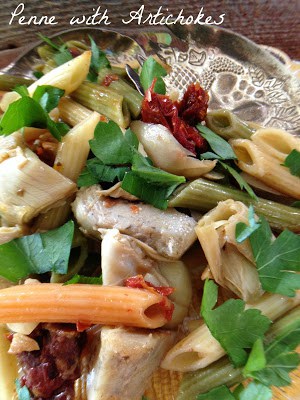 Penne with Artichokes penne