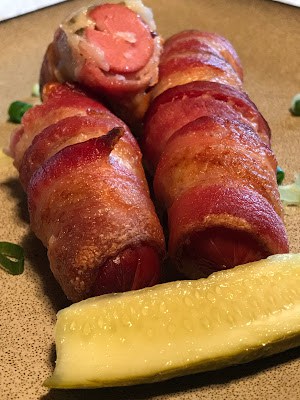 bacon wrapped hot