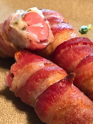 bacon wrapped hot