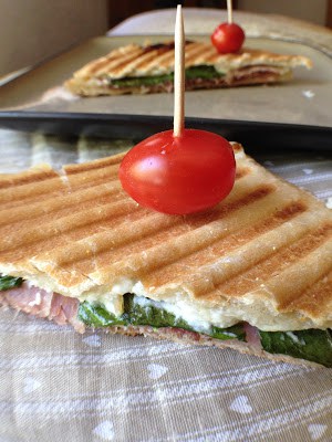Cheese Spinach Ham Panini cheese spinach