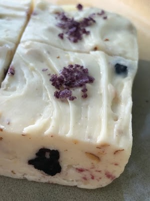 white chocolate blueberry