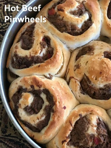 hot beef pinwheels